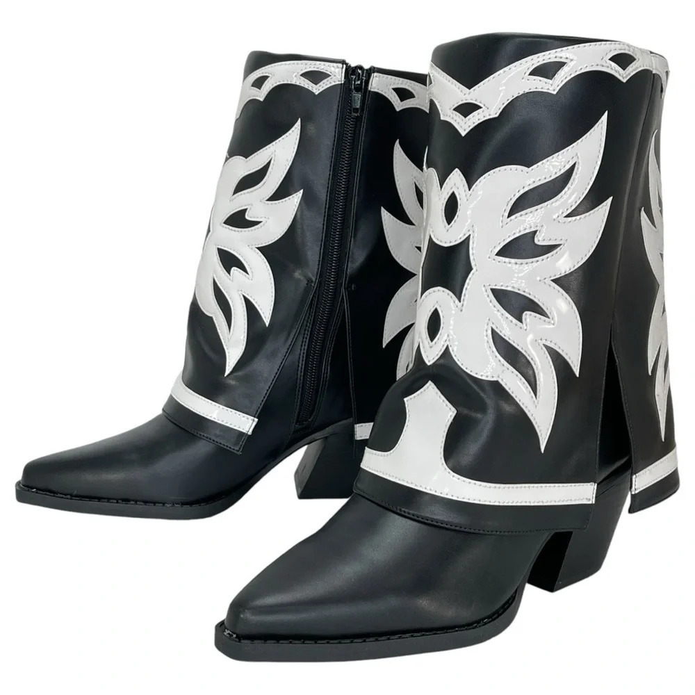 International Concepts Jadiza Western Style Over Ankle Womens Boots Size 7M - Picture 8 of 13